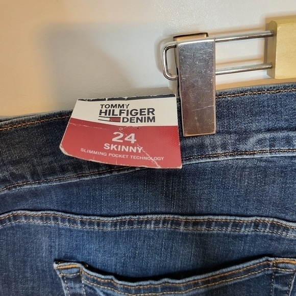 Tommy Hilfiger Washed Blue Skinny Jeans Size 24 - Picture 7 of 11